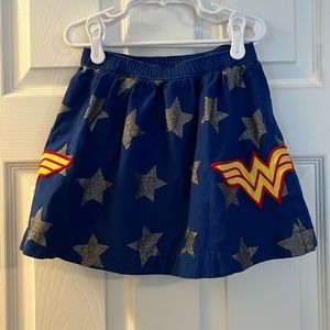 Elastic waist, glitter, stars, wonder woman, skirt